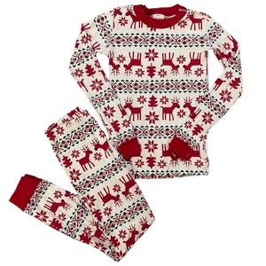 Hanna Andersson reindeer Christmas PJs 140